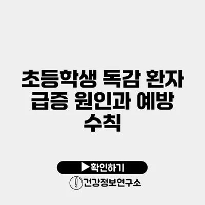 초등학생 독감 환자 급증 원인과 예방 수칙