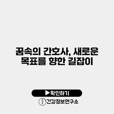꿈속의 간호사, 새로운 목표를 향한 길잡이
