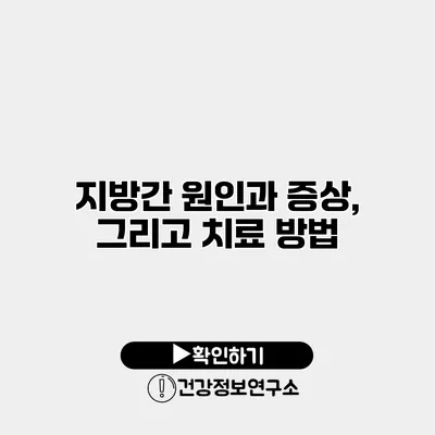 지방간 원인과 증상, 그리고 치료 방법